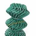 Plastic coated wire mesh chain link fence